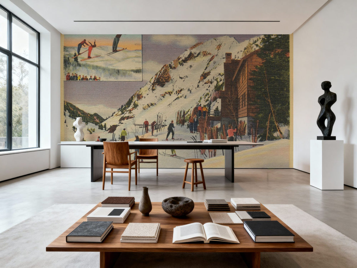 Salt Lake City Postcard Mural Wallpaper - room preview 03