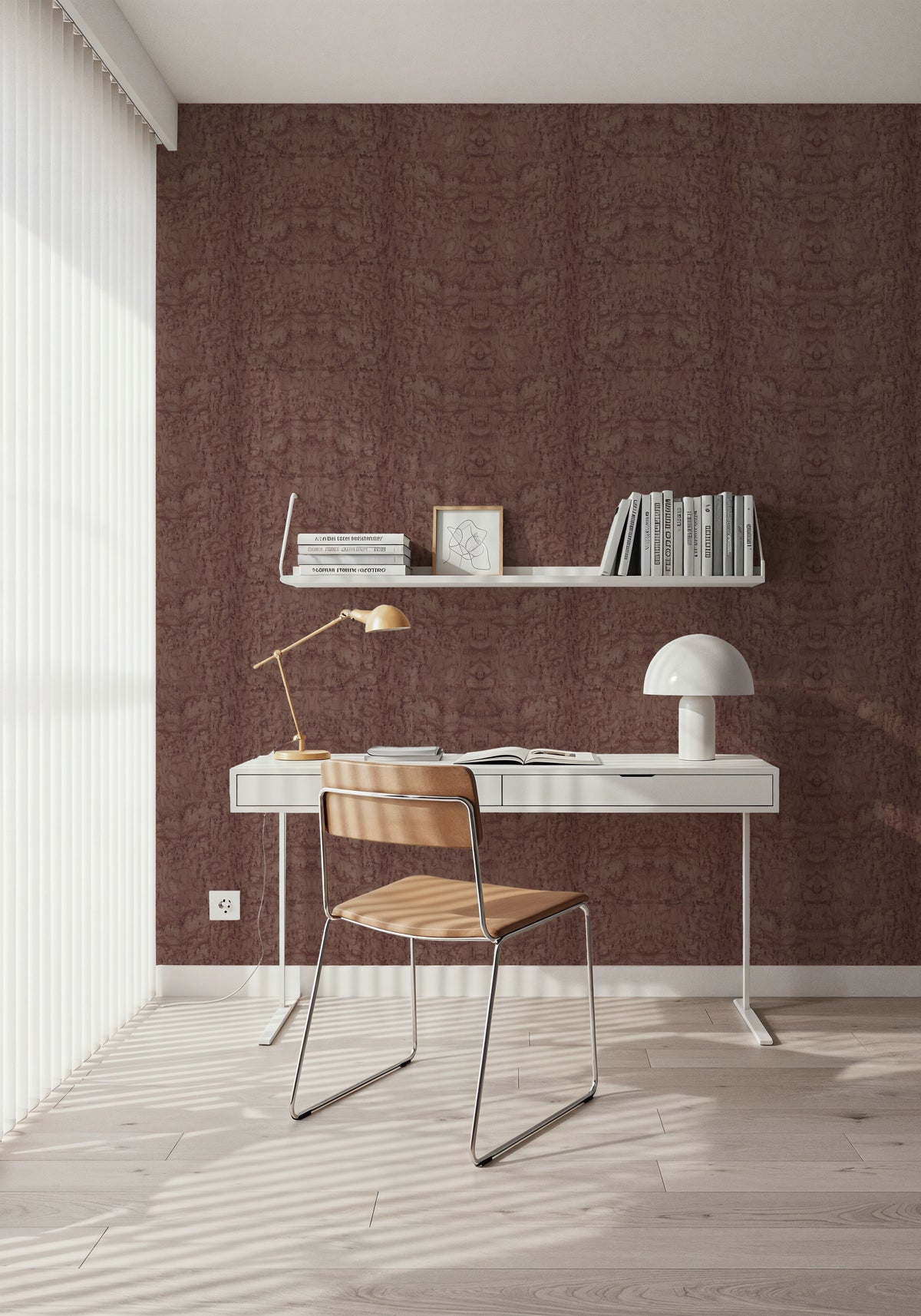 Burl Wood, Toasted Mural Wallpaper - room preview 03