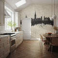Derry Northern Ireland Skyline Concrete Mural Wallpaper - room preview 03