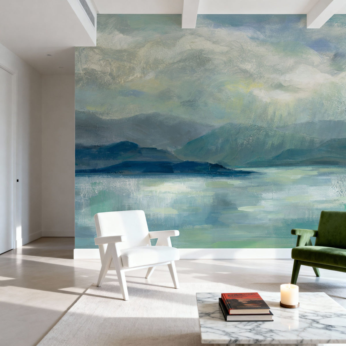 Early Sunrise Mural Wallpaper - room preview 03
