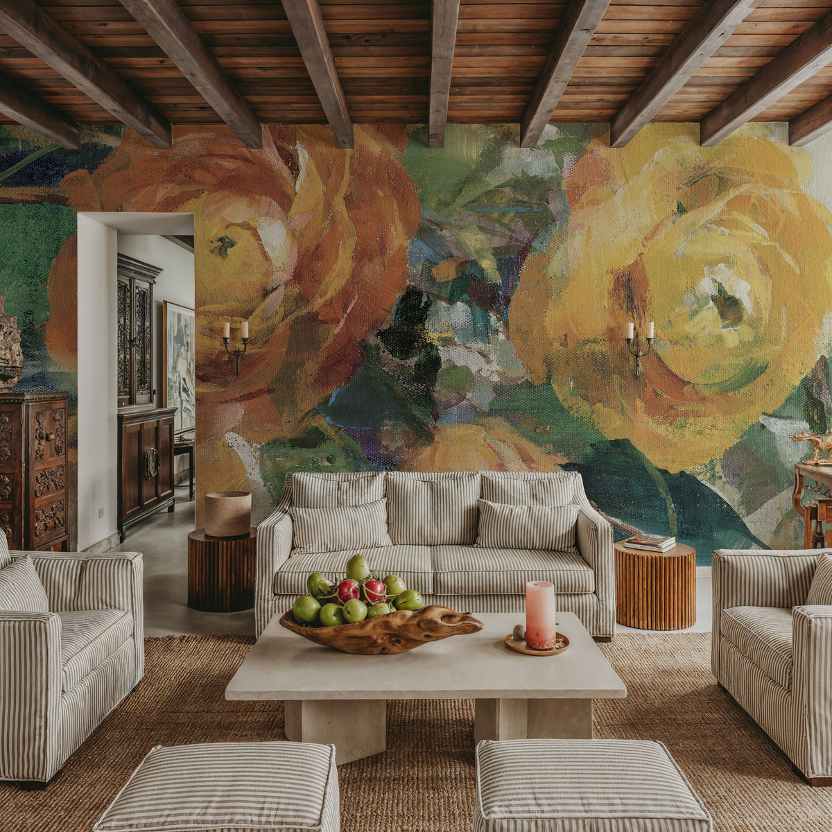 Blooming Splendor I Panel II Mural Wallpaper - room preview 03