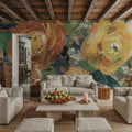 Blooming Splendor I Panel II Mural Wallpaper - room preview 03