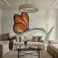Butterfly Orange II Mural Wallpaper - room preview 03