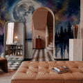 Forest Lake - Powerful Moon Series Mural Wallpaper - room preview 03