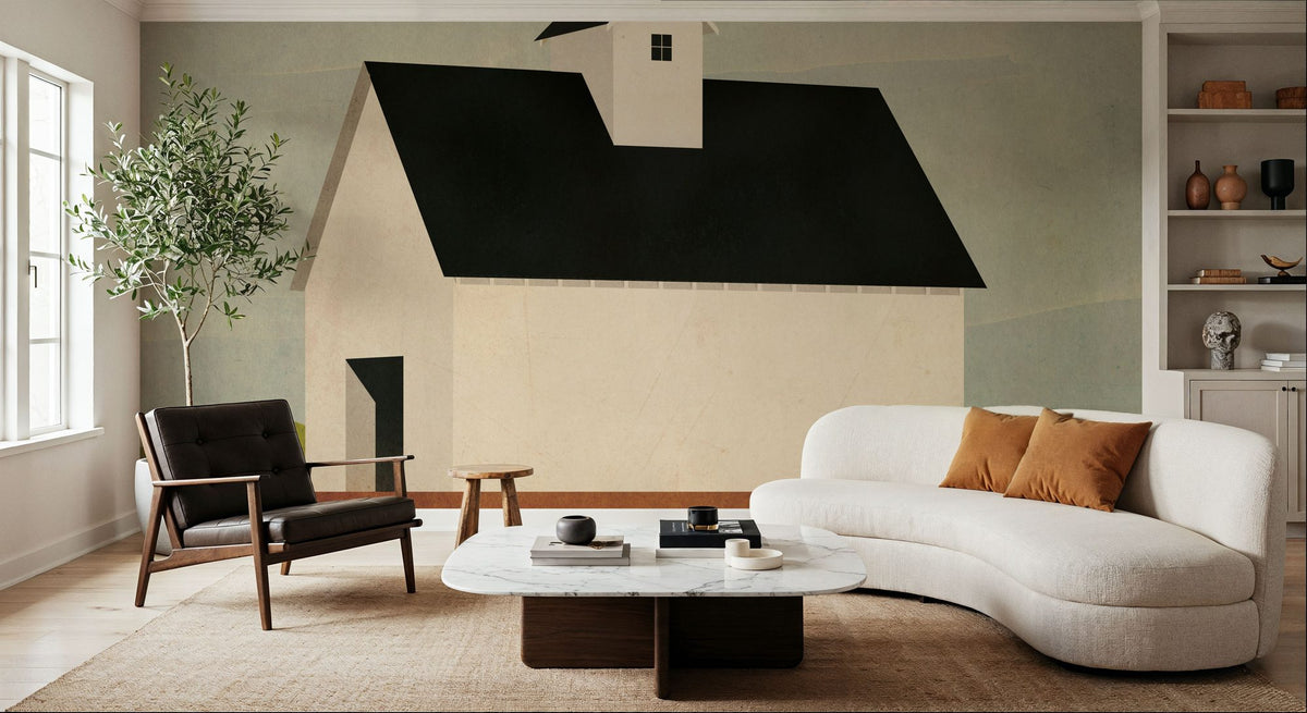 Fall Barn Mural Wallpaper - room preview 03