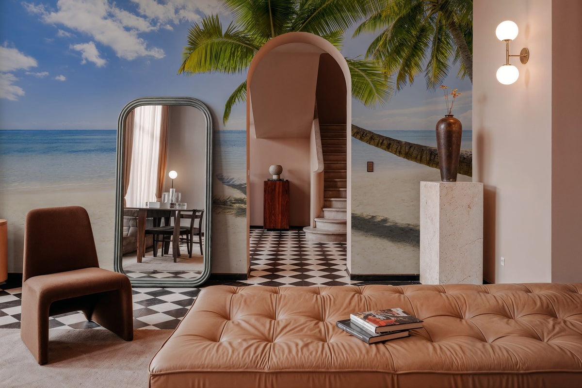 Resting Palm Tree Mural Wallpaper - room preview 03