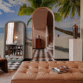 Resting Palm Tree Mural Wallpaper - room preview 03