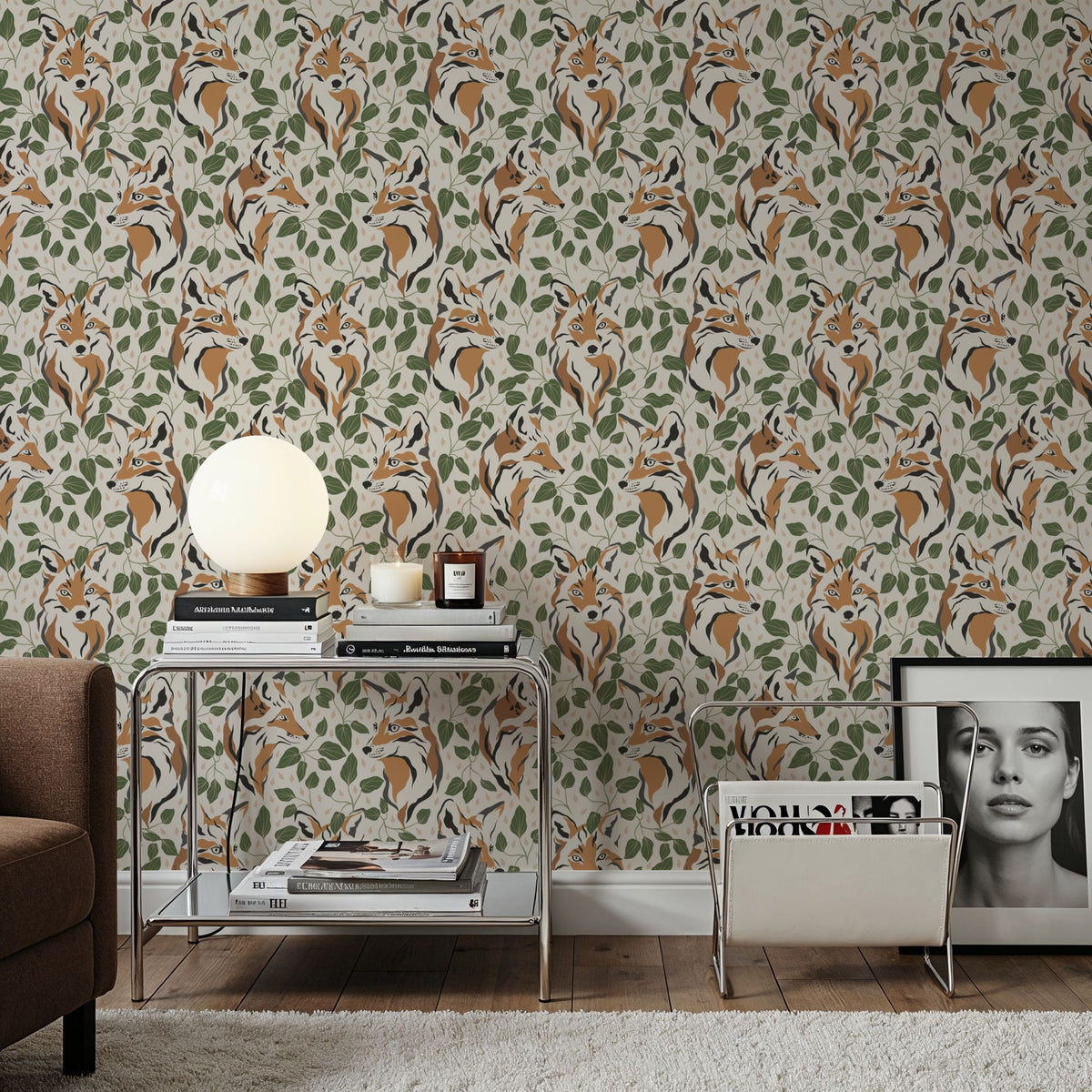 Mr. Fox Mural Wallpaper - room preview 03