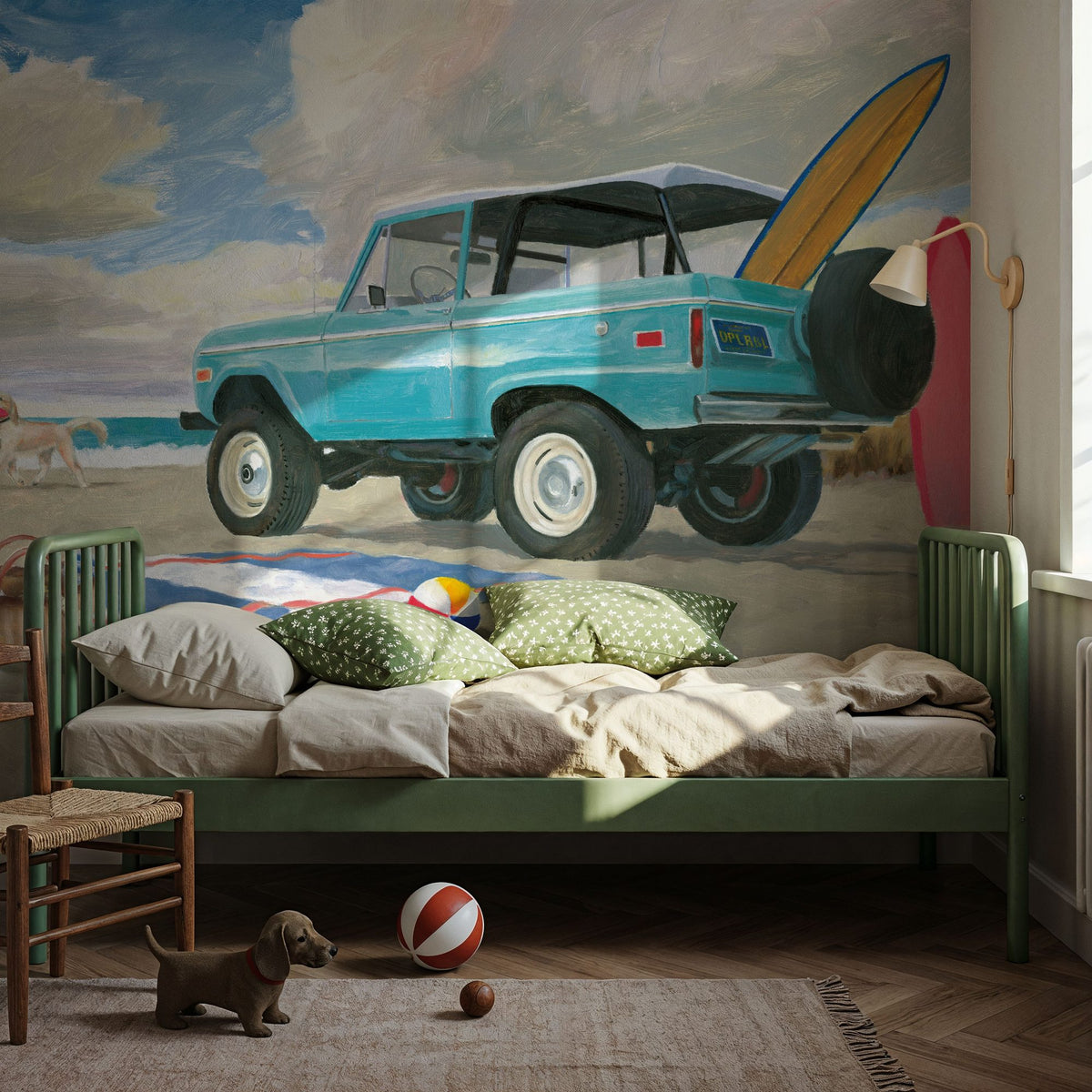Beach Ride Parking Mural Wallpaper - room preview 03