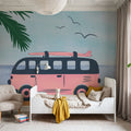 Sweet Surf Bus Mural Wallpaper - room preview 03