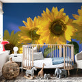 Sunflower Sky Mural Wallpaper - room preview 03