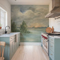 Cloudy Sky Mural Wallpaper - Neutral Tone - room preview 03