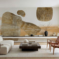 Metallic Texture Tall II Mural Wallpaper - room preview 03