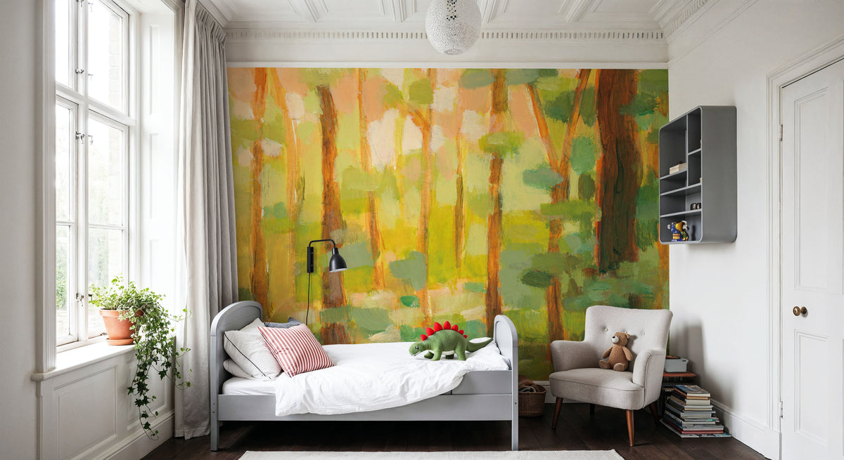 Forest Light I Mural Wallpaper - room preview 03