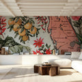 Vintage Florida Botanical Map Mural Wallpaper - room preview 03