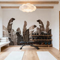 Leaves in Que Mural Wallpaper - Edition 3 - room preview 03