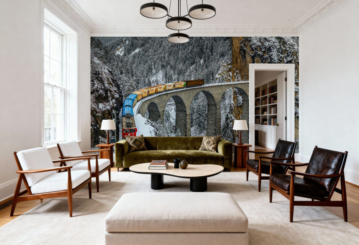 Transalpine Mural Wallpaper - room preview 03