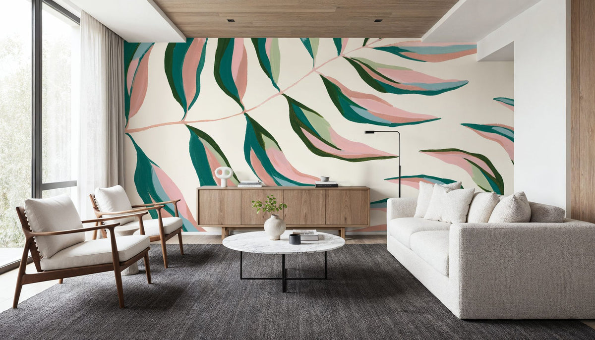 Tropical Palms Mural Wallpaper - room preview 03