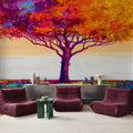 Violet Flame Tree Mural Wallpaper - room preview 03