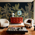 Madagascar Foliage, Darkest Green Mural Wallpaper - room preview 03