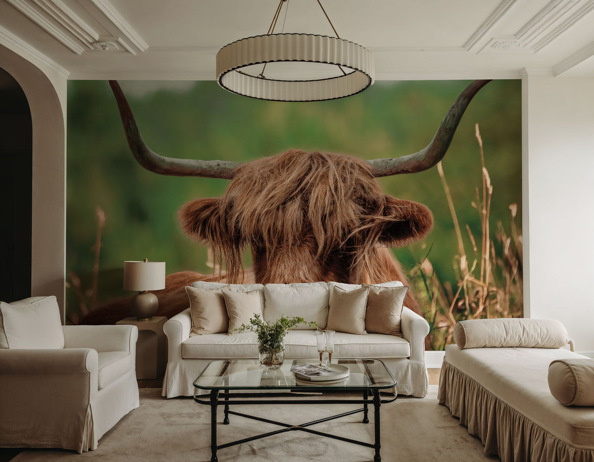 Highland Meadow Portrait Mural Wallpaper - room preview 03