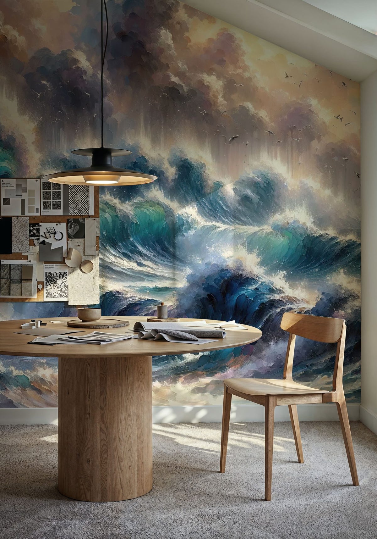 Ocean's Embrace Mural Wallpaper - room preview 03