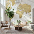 World Map Cities - Blythe Mural Wallpaper - room preview 03