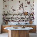 My Floral Abode, Warm Mural Wallpaper - room preview 03