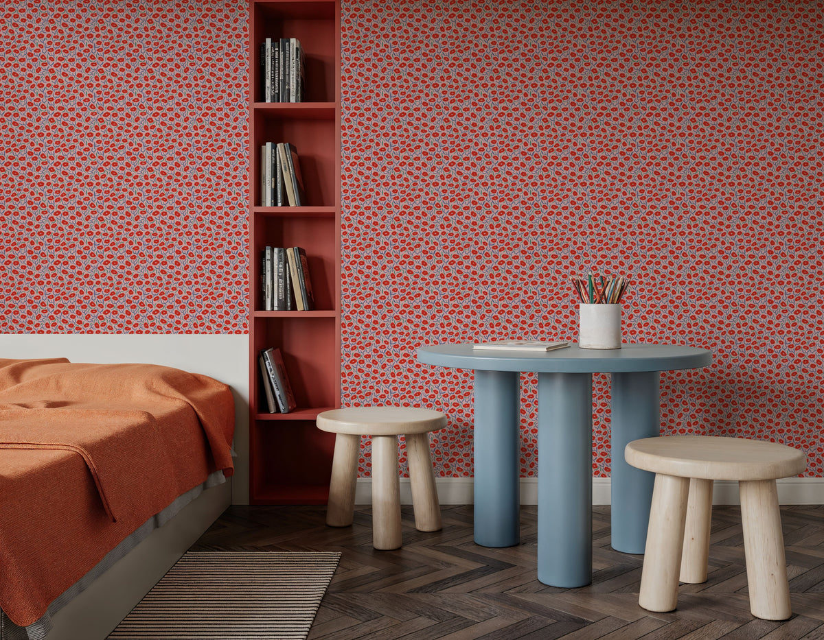 Poppy Song Mural Wallpaper - room preview 03