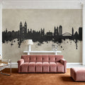 Magdeburg Germany Skyline Concrete Mural Wallpaper - room preview 03