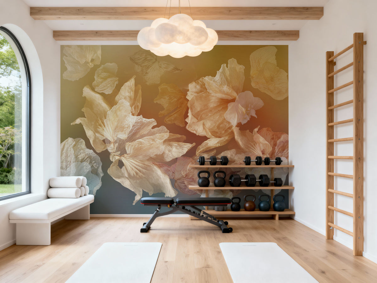 Birds Over Water Mural Wallpaper - room preview 03