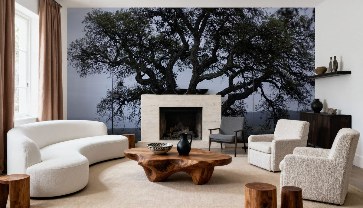 The Old Tree Mural Wallpaper - Neutral Tone - room preview 03