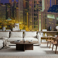 Luminous Metropolis Mural Wallpaper - room preview 03
