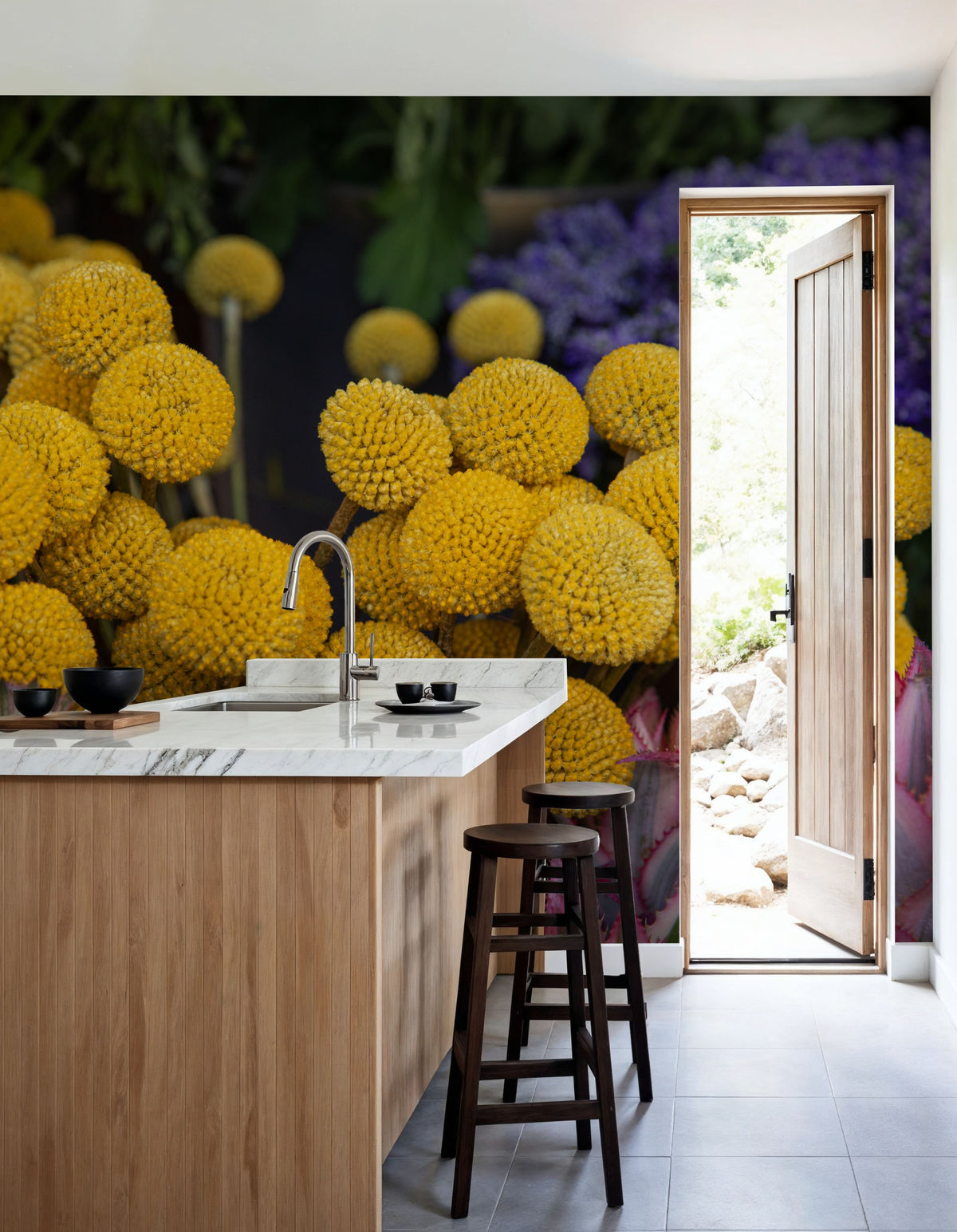 Billy Buttoms Craspedia Mural Wallpaper - room preview 03