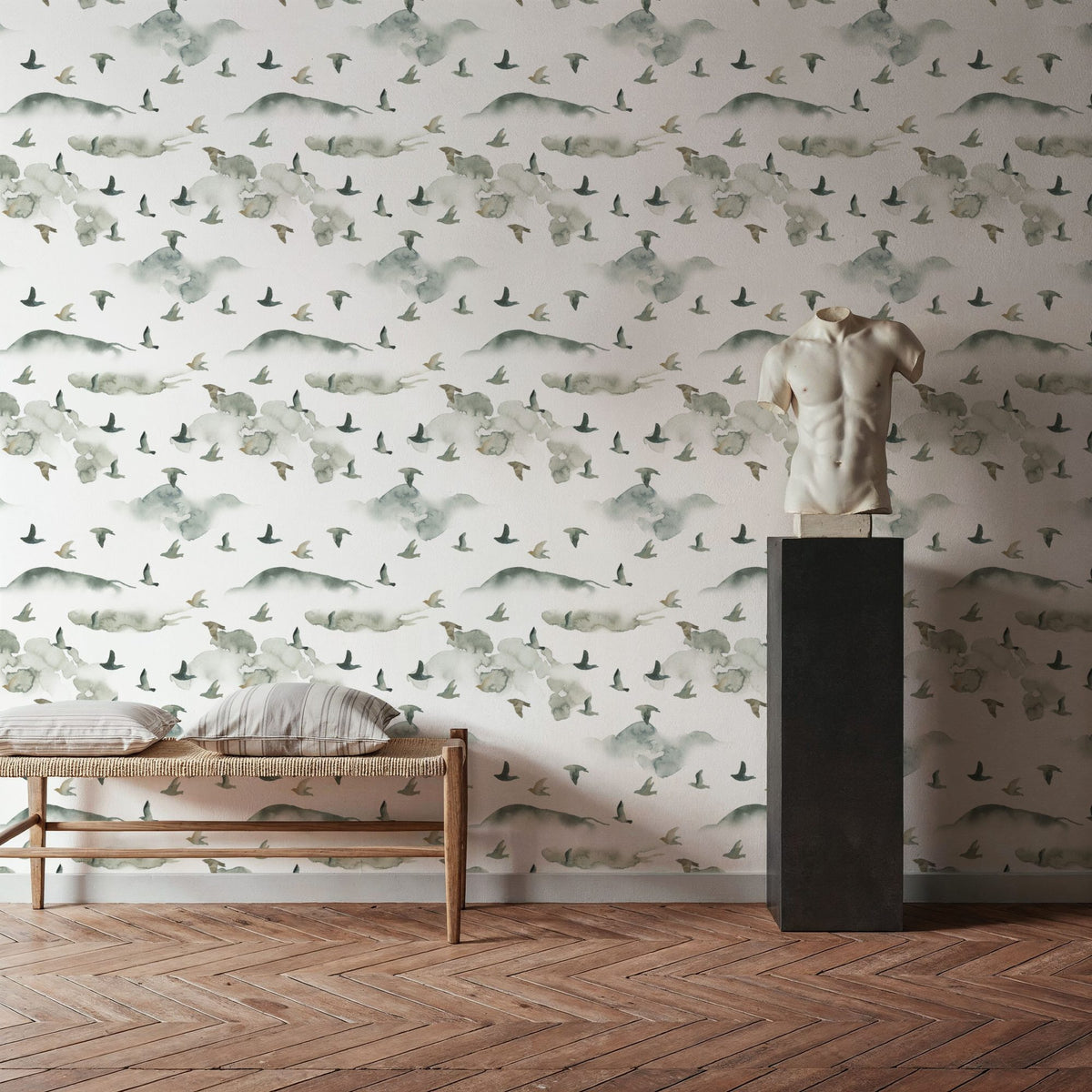 Autumn Flight Mural Wallpaper - room preview 03