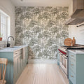 Park Trees, White Mural Wallpaper - room preview 03