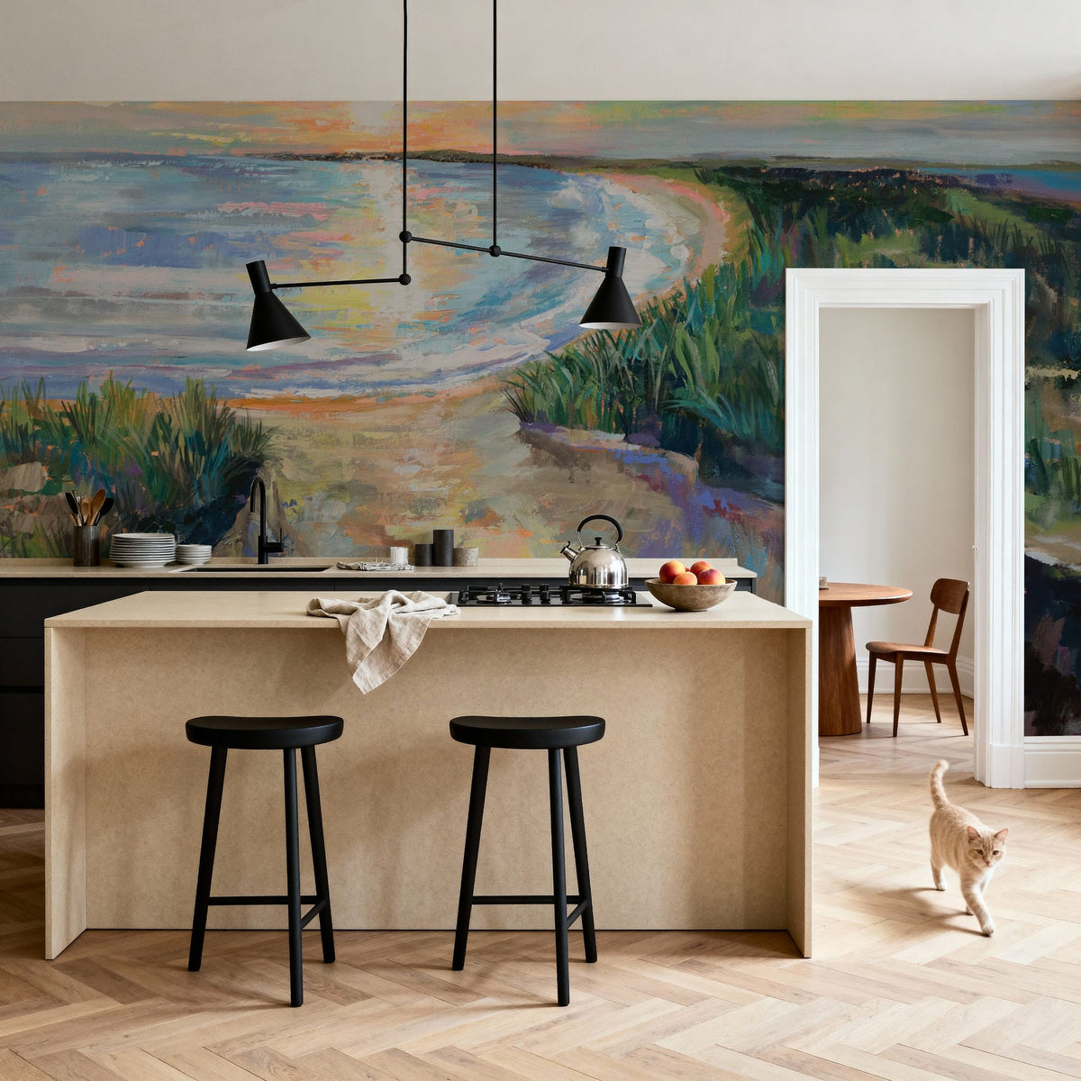 Napatree Sunset Mural Wallpaper - room preview 03