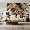Grizzly Bear - Watercolor Predators Series Mural Wallpaper - room preview 03