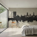 Kingston Upon Hull England Skyline Concrete Mural Wallpaper - room preview 03