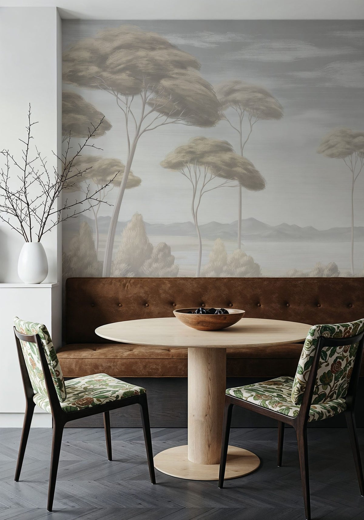 Verdant Horizon, Mist Mural Wallpaper - room preview 03