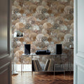 Fantasy Treetops, Beige Earth Mural Wallpaper - room preview 03