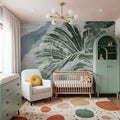 High Grunge Leaves Mural Wallpaper - room preview 03