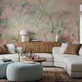Orchid Mirage Mural Wallpaper - Warm Tone - room preview 03
