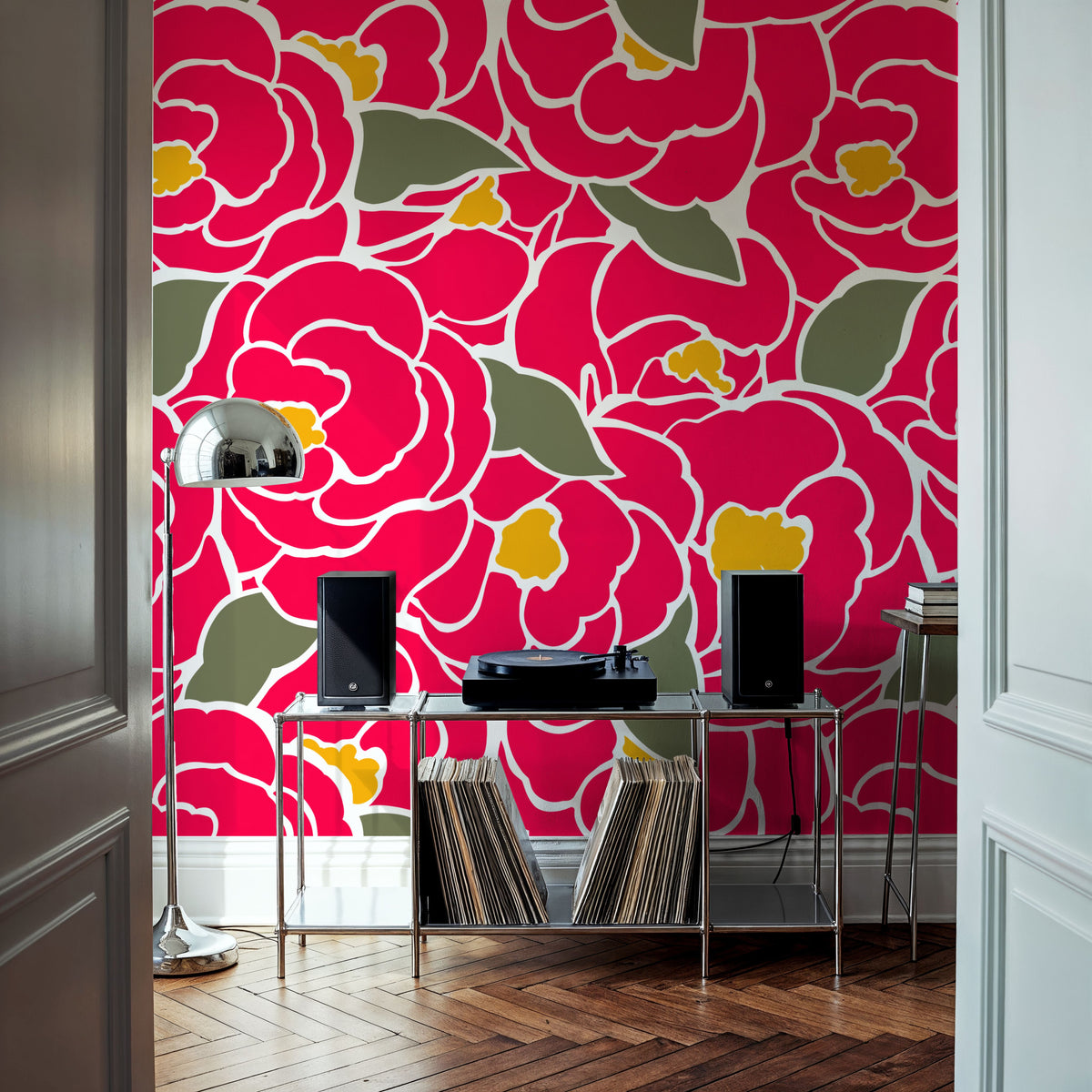 Vibrant Bloom Mural Wallpaper - room preview 03