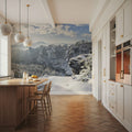 Swiss Winter Panorama Mural Wallpaper - room preview 03