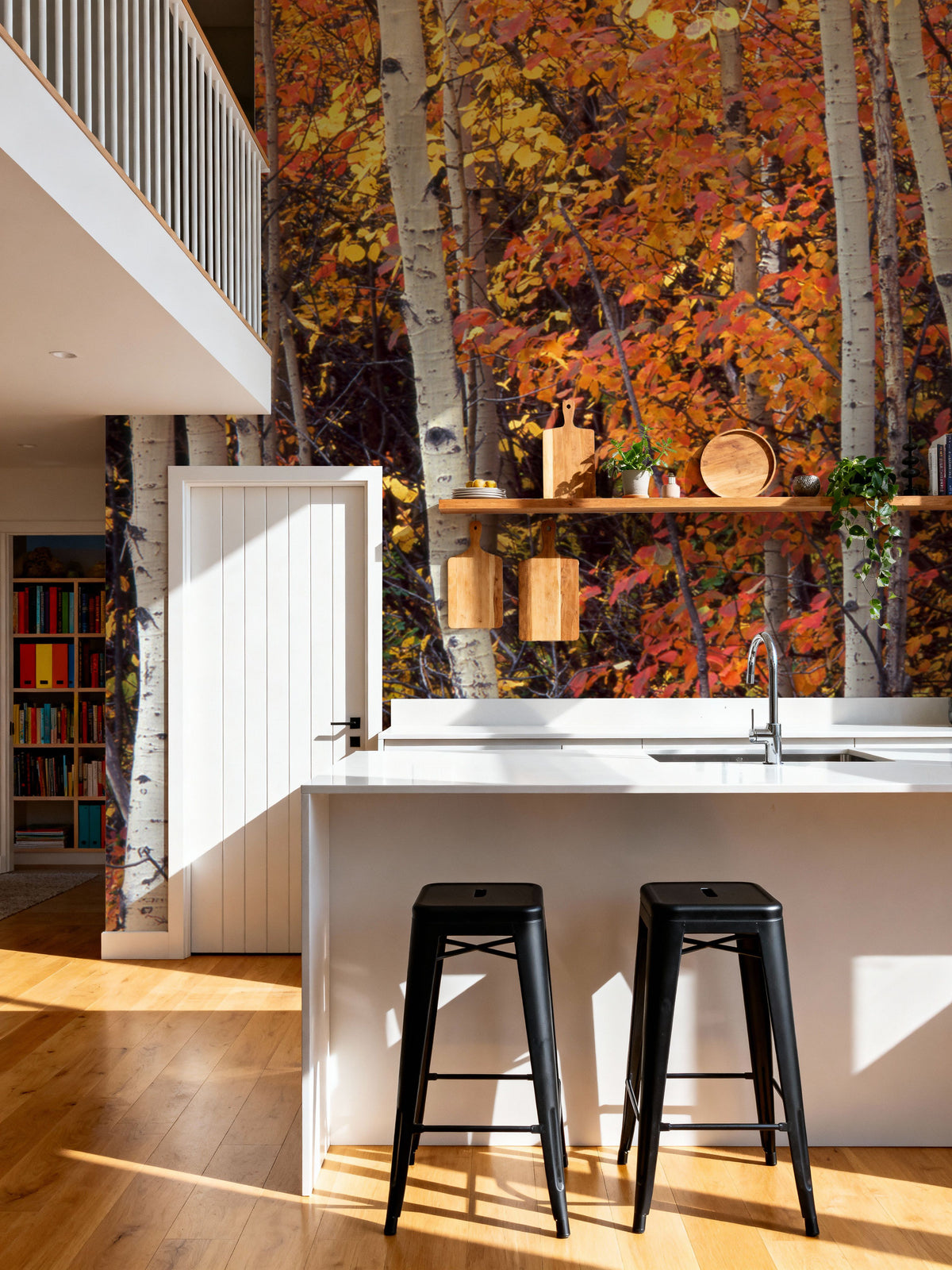 Autumn Aspen Grove Mural Wallpaper - room preview 03