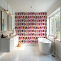Rose Quarts Ikat Mural Wallpaper - room preview 03