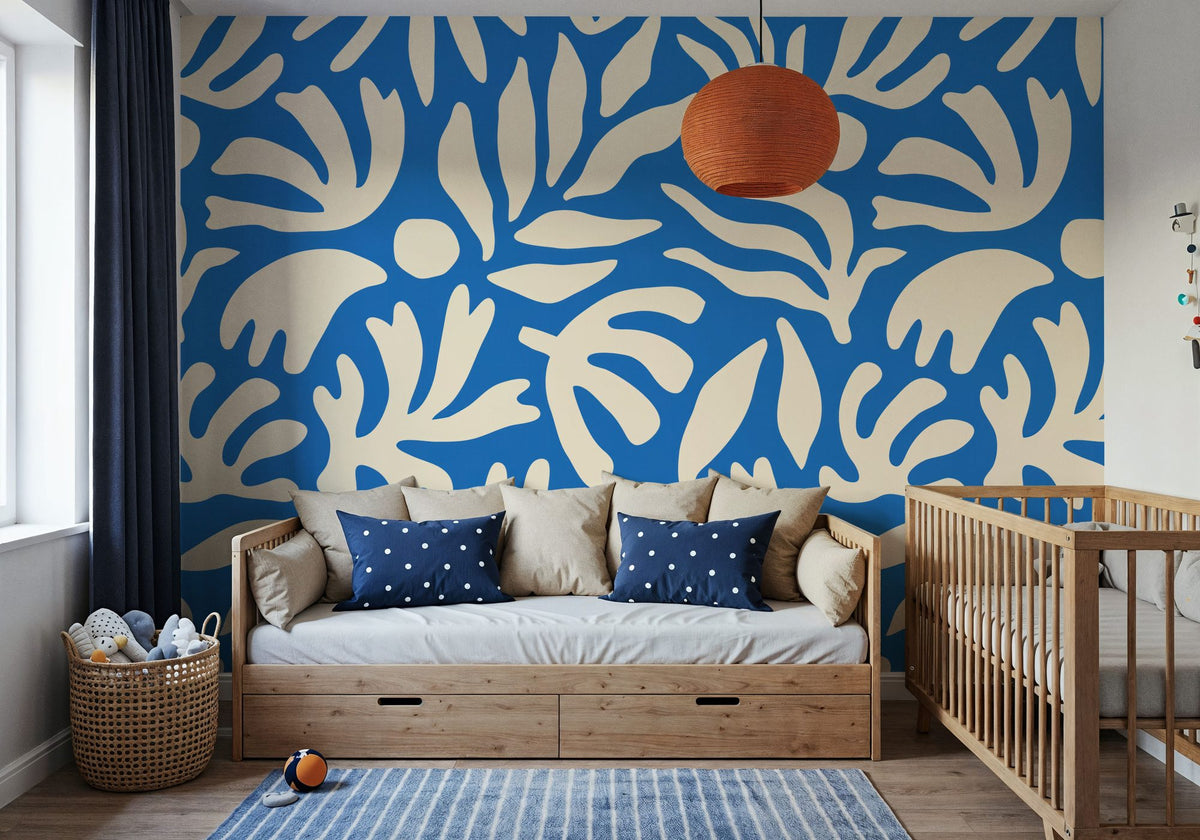 Papier peint mural Feuilles de corail wall measurement