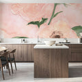 Dimensional Poppy II Mural Wallpaper - room preview 03