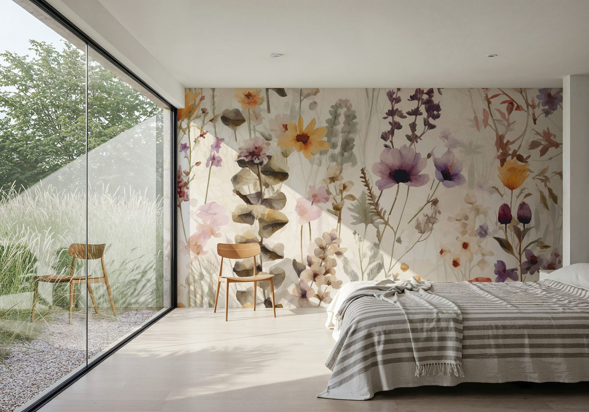 Wild Meadow Mural Wallpaper - room preview 04